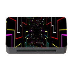 Seamless 3d Animation Digital Futuristic Tunnel Path Color Changing Geometric Electrical Line Zoomin Memory Card Reader With Cf by Mariart