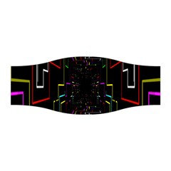 Seamless 3d Animation Digital Futuristic Tunnel Path Color Changing Geometric Electrical Line Zoomin Stretchable Headband by Mariart