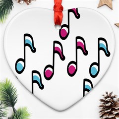 Sound Advice Royalty Free Music Blue Red Ornament (heart)