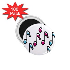 Sound Advice Royalty Free Music Blue Red 1 75  Magnets (100 Pack)  by Mariart