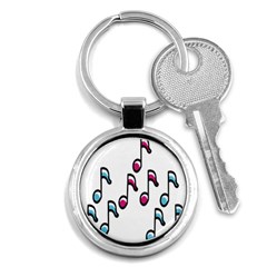 Sound Advice Royalty Free Music Blue Red Key Chains (round) 