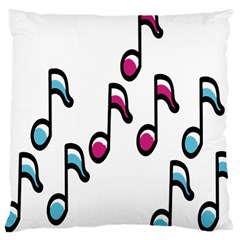 Sound Advice Royalty Free Music Blue Red Large Cushion Case (one Side) by Mariart