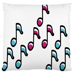 Sound Advice Royalty Free Music Blue Red Large Flano Cushion Case (one Side) by Mariart