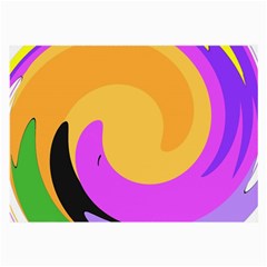 Spiral Digital Pop Rainbow Large Glasses Cloth (2-side) by Mariart