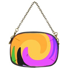 Spiral Digital Pop Rainbow Chain Purses (two Sides)  by Mariart