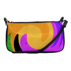 Spiral Digital Pop Rainbow Shoulder Clutch Bags