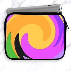 Spiral Digital Pop Rainbow Apple Ipad 2/3/4 Zipper Cases by Mariart