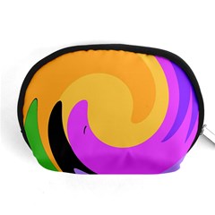 Spiral Digital Pop Rainbow Accessory Pouches (medium) 