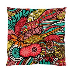 Seamless Texture Abstract Flowers Endless Background Ethnic Sea Art Standard Cushion Case (one Side)