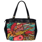 Seamless Texture Abstract Flowers Endless Background Ethnic Sea Art Office Handbags (2 Sides)  Back