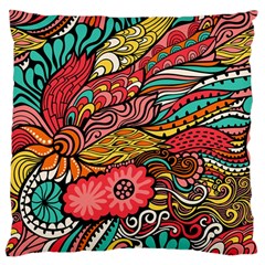 Seamless Texture Abstract Flowers Endless Background Ethnic Sea Art Standard Flano Cushion Case (one Side)