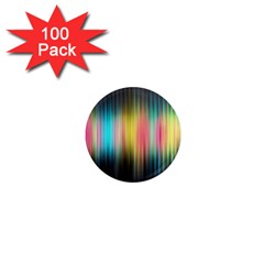 Sound Colors Rainbow Line Vertical Space 1  Mini Magnets (100 Pack) 