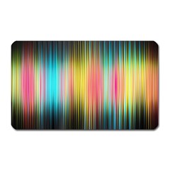 Sound Colors Rainbow Line Vertical Space Magnet (rectangular) by Mariart