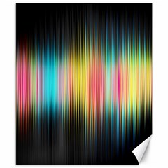 Sound Colors Rainbow Line Vertical Space Canvas 8  X 10 