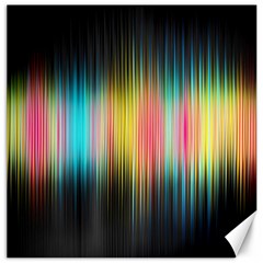 Sound Colors Rainbow Line Vertical Space Canvas 16  X 16  