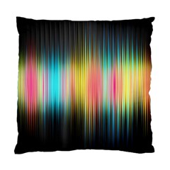 Sound Colors Rainbow Line Vertical Space Standard Cushion Case (one Side)