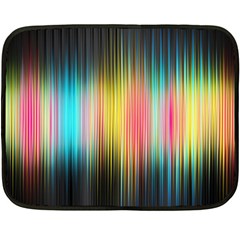 Sound Colors Rainbow Line Vertical Space Fleece Blanket (mini) by Mariart