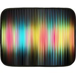 Sound Colors Rainbow Line Vertical Space Fleece Blanket (Mini) 35 x27  Blanket