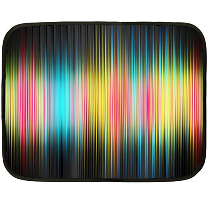 Sound Colors Rainbow Line Vertical Space Fleece Blanket (Mini)