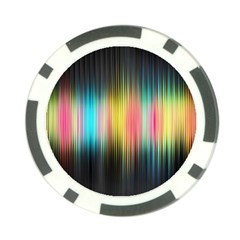 Sound Colors Rainbow Line Vertical Space Poker Chip Card Guard (10 Pack) by Mariart