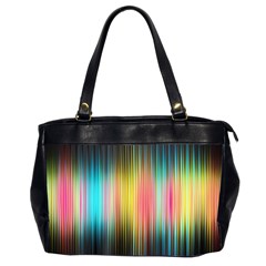 Sound Colors Rainbow Line Vertical Space Office Handbags (2 Sides) 