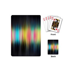 Sound Colors Rainbow Line Vertical Space Playing Cards (mini)  by Mariart