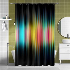 Sound Colors Rainbow Line Vertical Space Shower Curtain 48  X 72  (small)  by Mariart