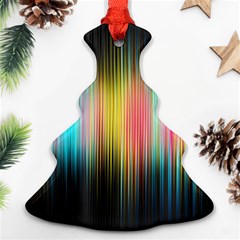 Sound Colors Rainbow Line Vertical Space Ornament (christmas Tree)  by Mariart