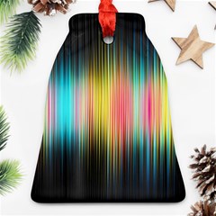 Sound Colors Rainbow Line Vertical Space Ornament (bell) by Mariart