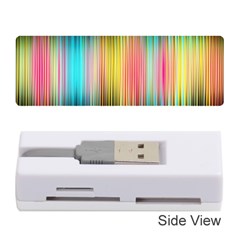 Sound Colors Rainbow Line Vertical Space Memory Card Reader (stick)  by Mariart