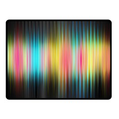 Sound Colors Rainbow Line Vertical Space Double Sided Fleece Blanket (small)  by Mariart