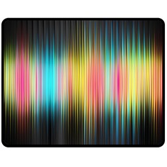 Sound Colors Rainbow Line Vertical Space Double Sided Fleece Blanket (medium)  by Mariart