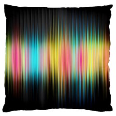 Sound Colors Rainbow Line Vertical Space Large Flano Cushion Case (two Sides) by Mariart