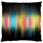 Sound Colors Rainbow Line Vertical Space Large Flano Cushion Case (Two Sides) Front