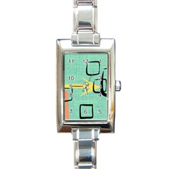 Women s Rectangular Italian Charm Watch by JULIEGEESCOLLECTABLES