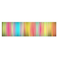 Sound Colors Rainbow Line Vertical Space Satin Scarf (oblong) by Mariart