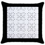 Squid Flower Floral Polka Dots Sunflower Throw Pillow Case (Black) Front