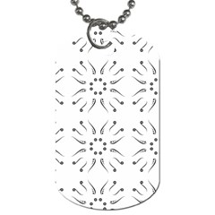 Squid Flower Floral Polka Dots Sunflower Dog Tag (one Side) by Mariart