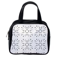 Squid Flower Floral Polka Dots Sunflower Classic Handbags (one Side)