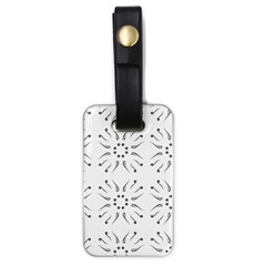 Squid Flower Floral Polka Dots Sunflower Luggage Tags (one Side) 