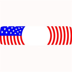 Stars Stripes Circle Red Blue Large Bar Mats