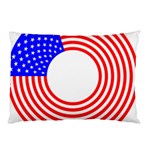 Stars Stripes Circle Red Blue Pillow Case 26.62 x18.9  Pillow Case