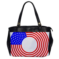 Stars Stripes Circle Red Blue Office Handbags by Mariart