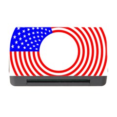 Stars Stripes Circle Red Blue Memory Card Reader With Cf by Mariart