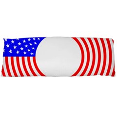 Stars Stripes Circle Red Blue Body Pillow Case (dakimakura) by Mariart