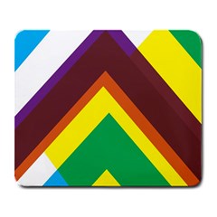 Triangle Chevron Rainbow Web Geeks Large Mousepads by Mariart