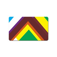 Triangle Chevron Rainbow Web Geeks Magnet (name Card)