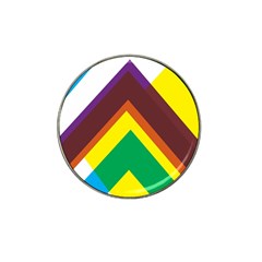 Triangle Chevron Rainbow Web Geeks Hat Clip Ball Marker