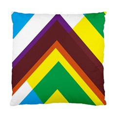 Triangle Chevron Rainbow Web Geeks Standard Cushion Case (one Side)