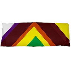 Triangle Chevron Rainbow Web Geeks Body Pillow Case (dakimakura) by Mariart